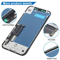 For iPhone XR - JK TFT LCD Screen with Digitizer Full Assembly(Black)
