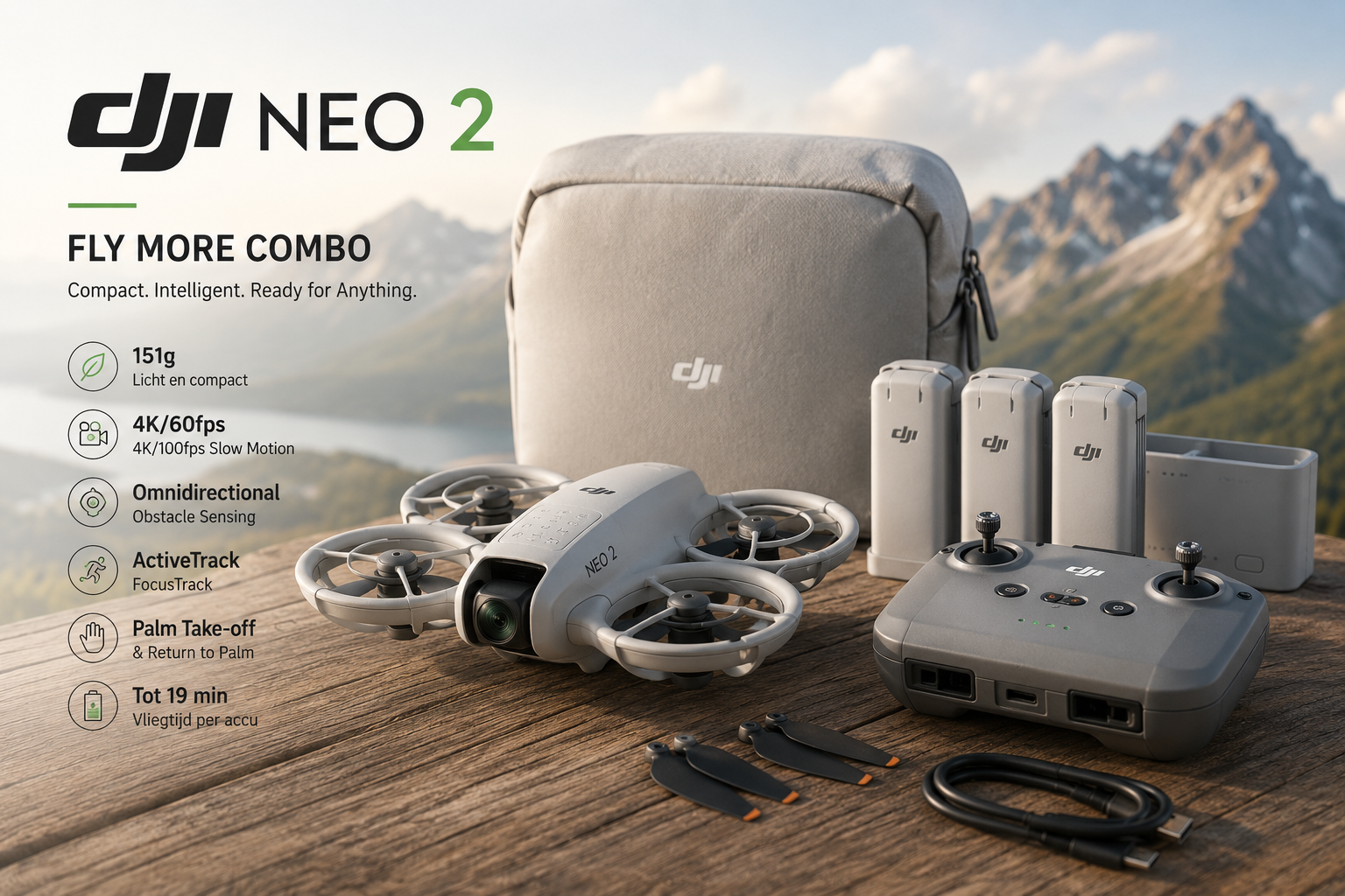 DJI Neo 2 Fly More Combo Review: compacte selfie-drone met meer veiligheid